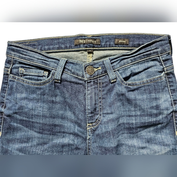 BKE Reserve Addison Skinny Ankle Cropped Jeans with Natural Fading, Like New - Picture 4 of 12